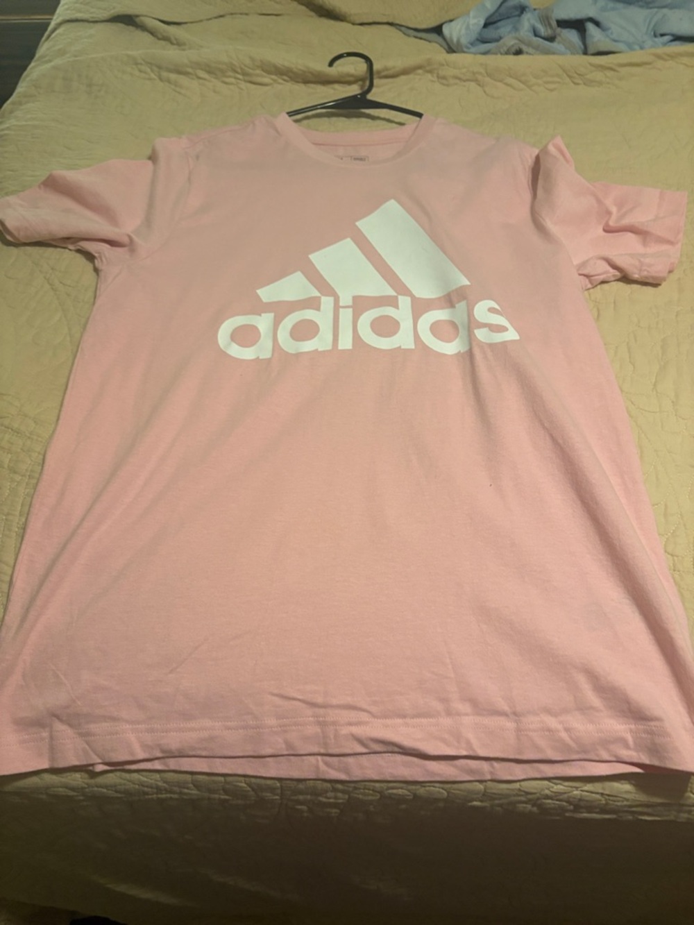adidas Pink Short Sleeve Logo Tee